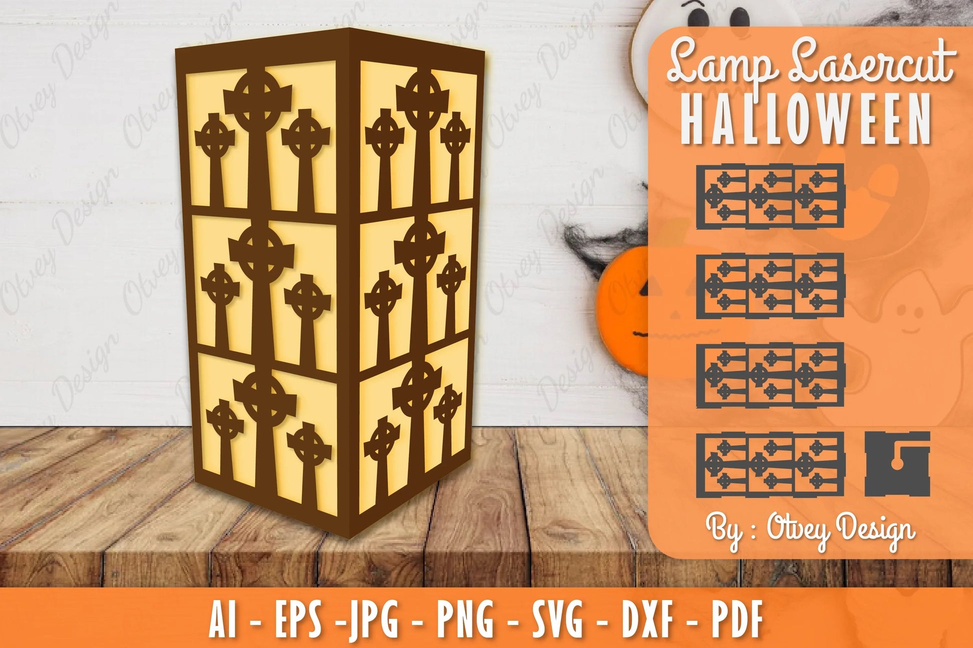 Halloween Lamp Lasercut SVG Bundle - CraftNest - Digital Crafting and Art