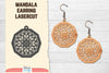 Earring Mandala Lasercut SVG Bundle