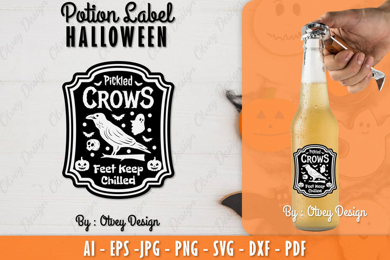 Halloween Potion Label SVG Bundle 38 - CraftNest - Digital Crafting and Art