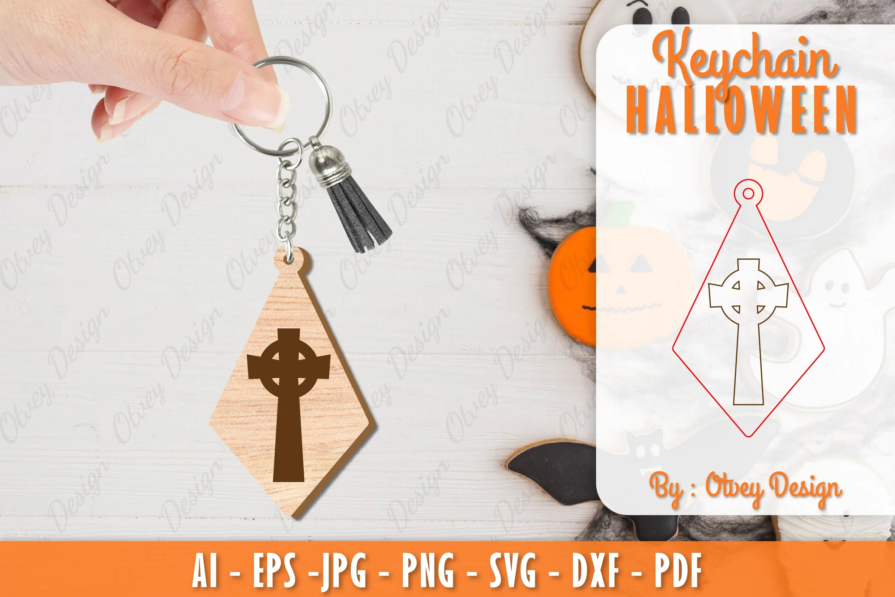 Keychain Halloween Lasercut SVG Bundle 108 - CraftNest - Digital Crafting and Art