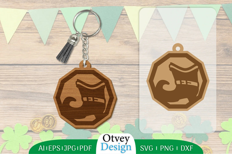 St Patrick's Day Keychain SVG Bundle 101 - CraftNest - Digital Crafting and Art