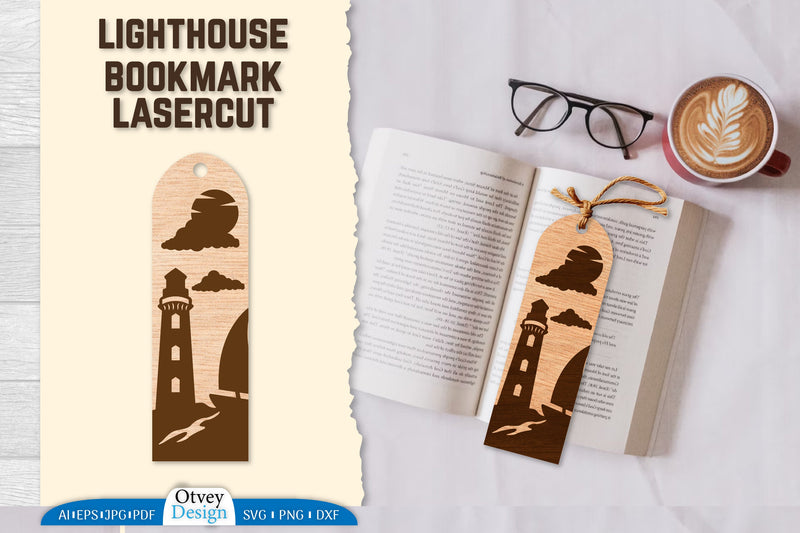 Lighthouse Bookmark SVG Bundle 10 - CraftNest - Digital Crafting and Art