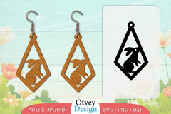 Earring Rabbit Lasercut SVG Bundle 61 - CraftNest - Digital Crafting and Art