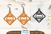 Happy Easter Egg Earring Lasercut SVG Bundle