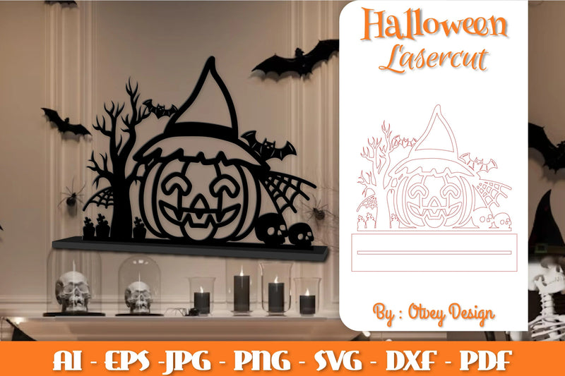 Halloween Decorations Lasercut SVG Bundle - CraftNest - Digital Crafting and Art