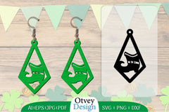 St Patrick's Day Earring Lasercut SVG Bundle 74 - CraftNest - Digital Crafting and Art