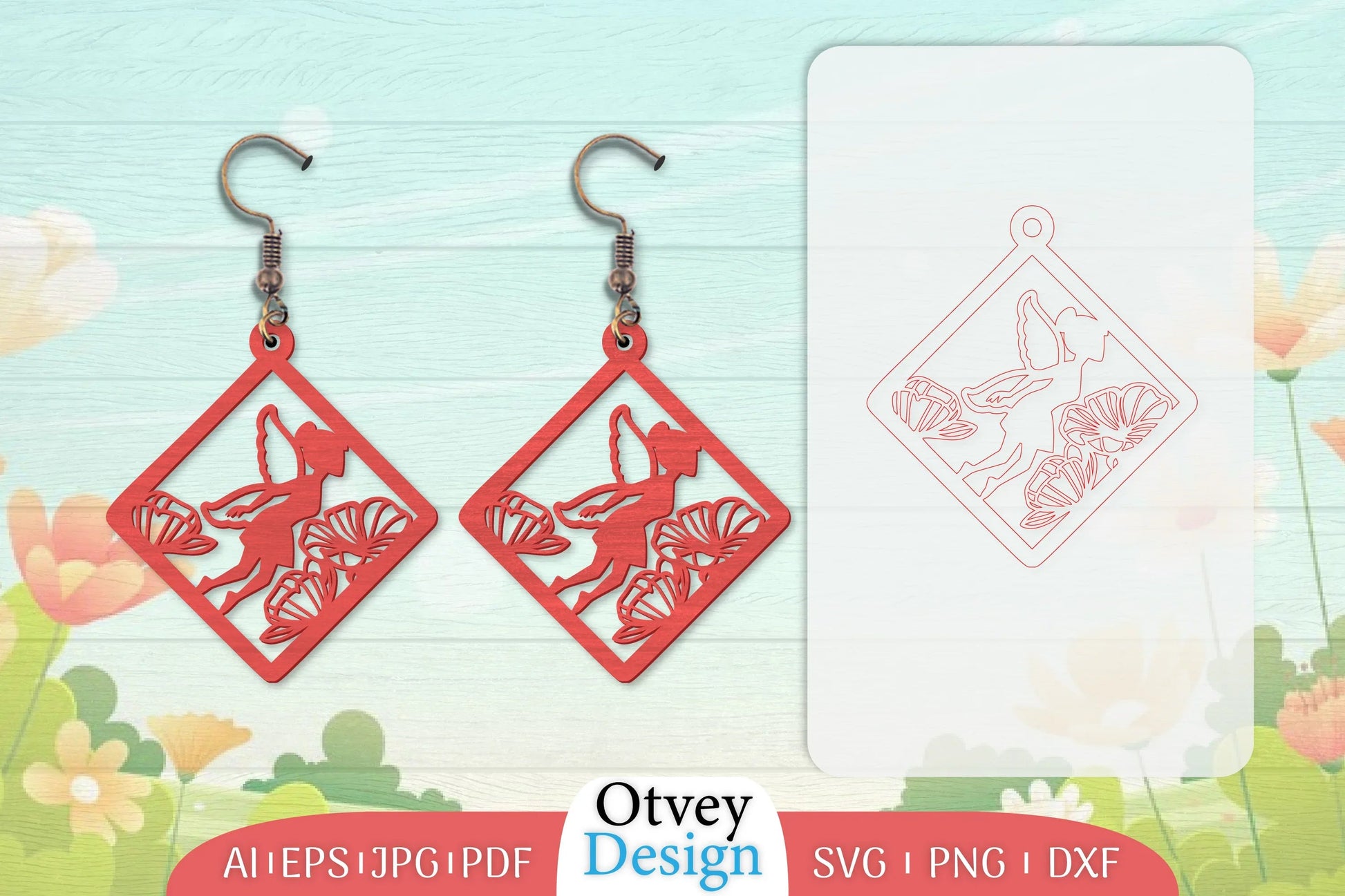 Fairy Earring Lasercut SVG Bundle 23 - CraftNest - Digital Crafting and Art