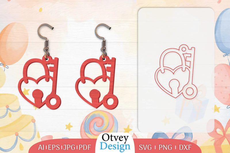 Birthday Earrings Lasercut SVG Bundle 25 - CraftNest - Digital Crafting and Art