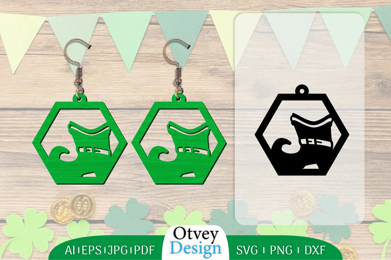 Earring St Patrick's Day Lasercut SVG Bundle 11 - CraftNest - Digital Crafting and Art