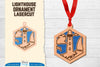 Lighthouse Lasercut Ornament SVG Bundle
