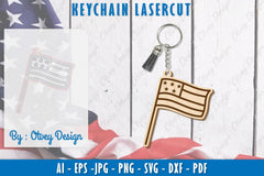 Patriotic Keychain SVG Bundle 16 - CraftNest - Digital Crafting and Art