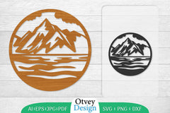 Sunset Mountain Lasercut Wall Decor SVG Bundle 10 - CraftNest - Digital Crafting and Art