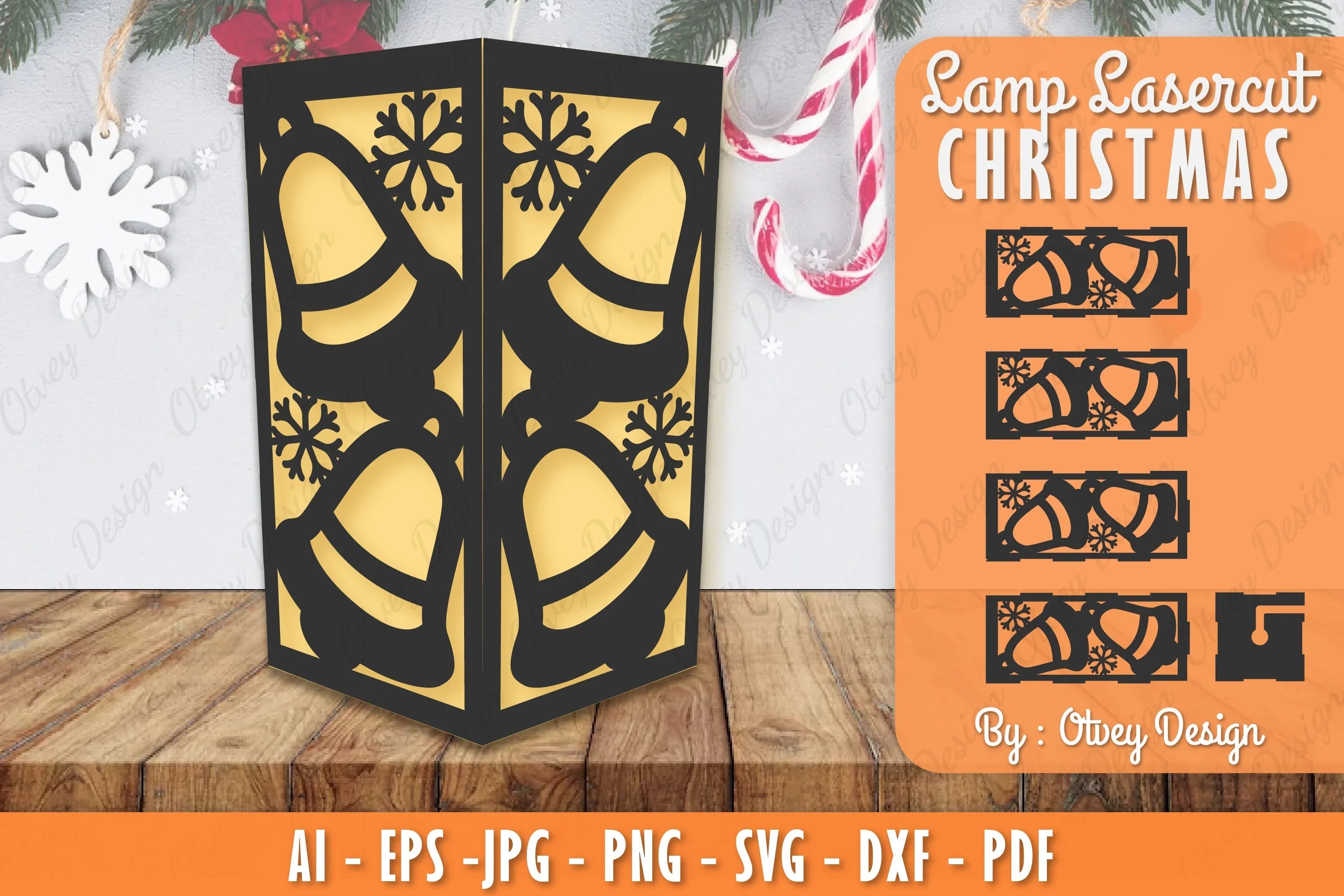Christmas Lamp Lasercut SVG Bundle 28 - CraftNest - Digital Crafting and Art
