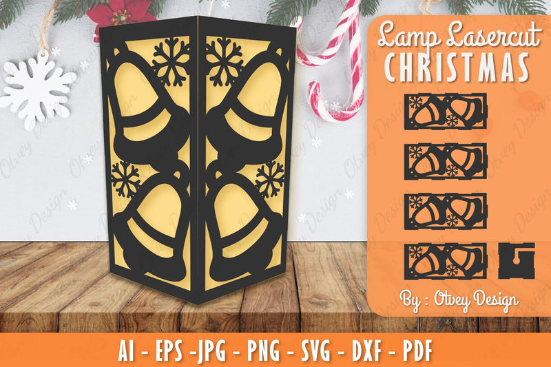Christmas Lamp Lasercut SVG Bundle 28 - CraftNest - Digital Crafting and Art