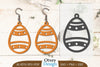 Happy Easter Egg Earring Lasercut SVG Bundle