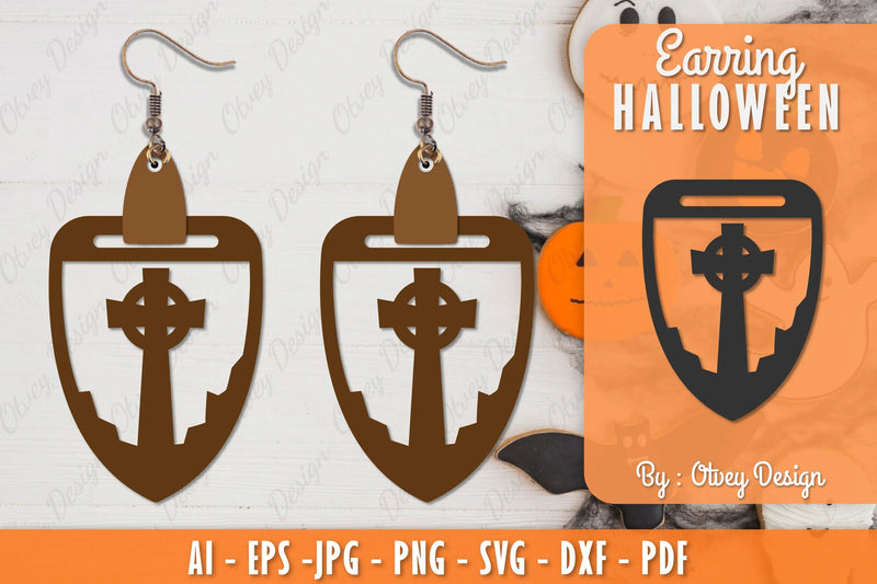 Earring Halloween Lasercut SVG Bundle 260 - CraftNest - Digital Crafting and Art