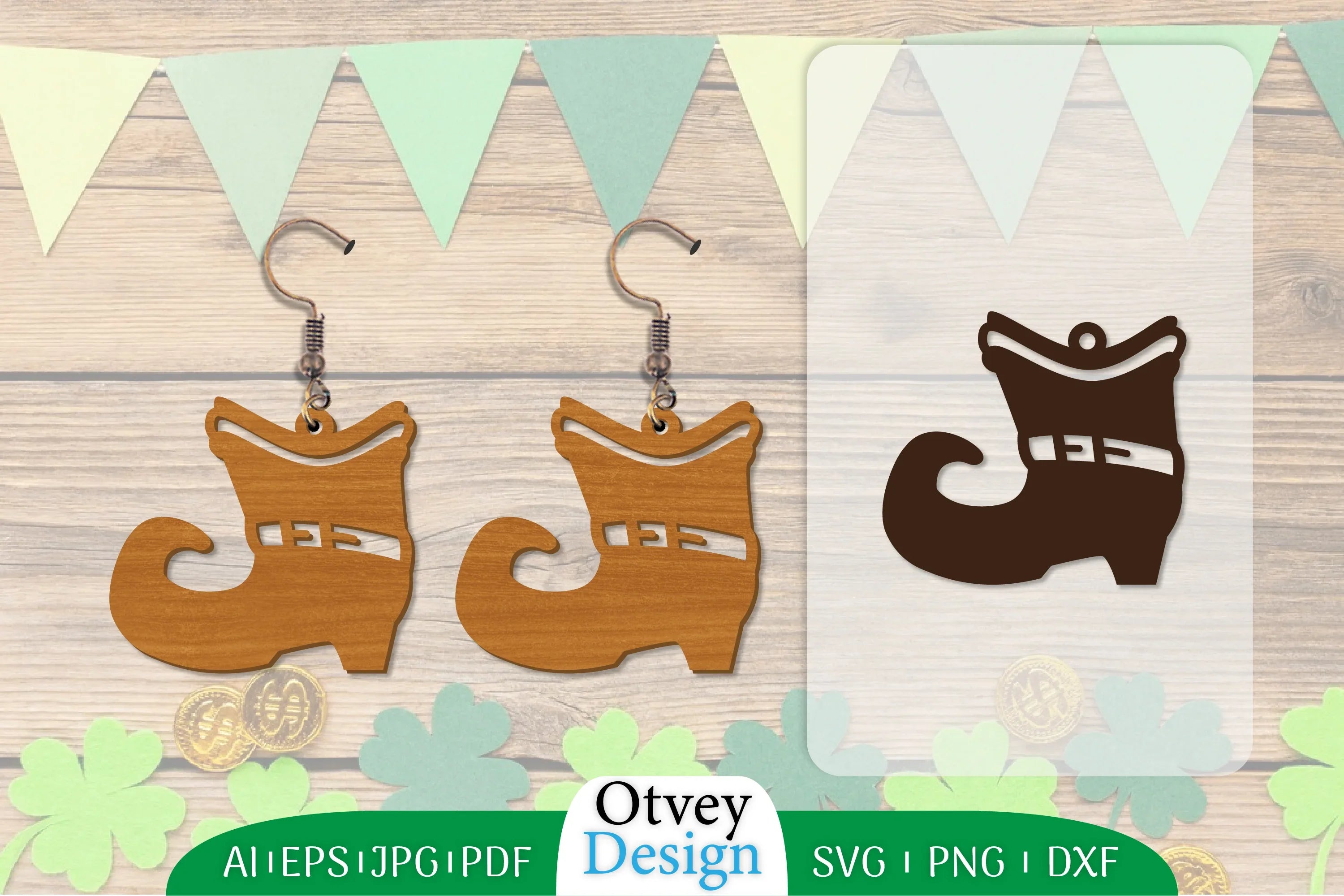St Patrick's Day Earring SVG Bundle Lasercut 2 - CraftNest - Digital Crafting and Art