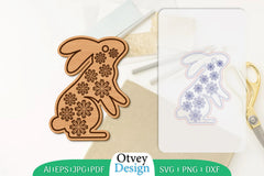 Rabbit Flower Lasercut SVG Bundle 7 - CraftNest - Digital Crafting and Art