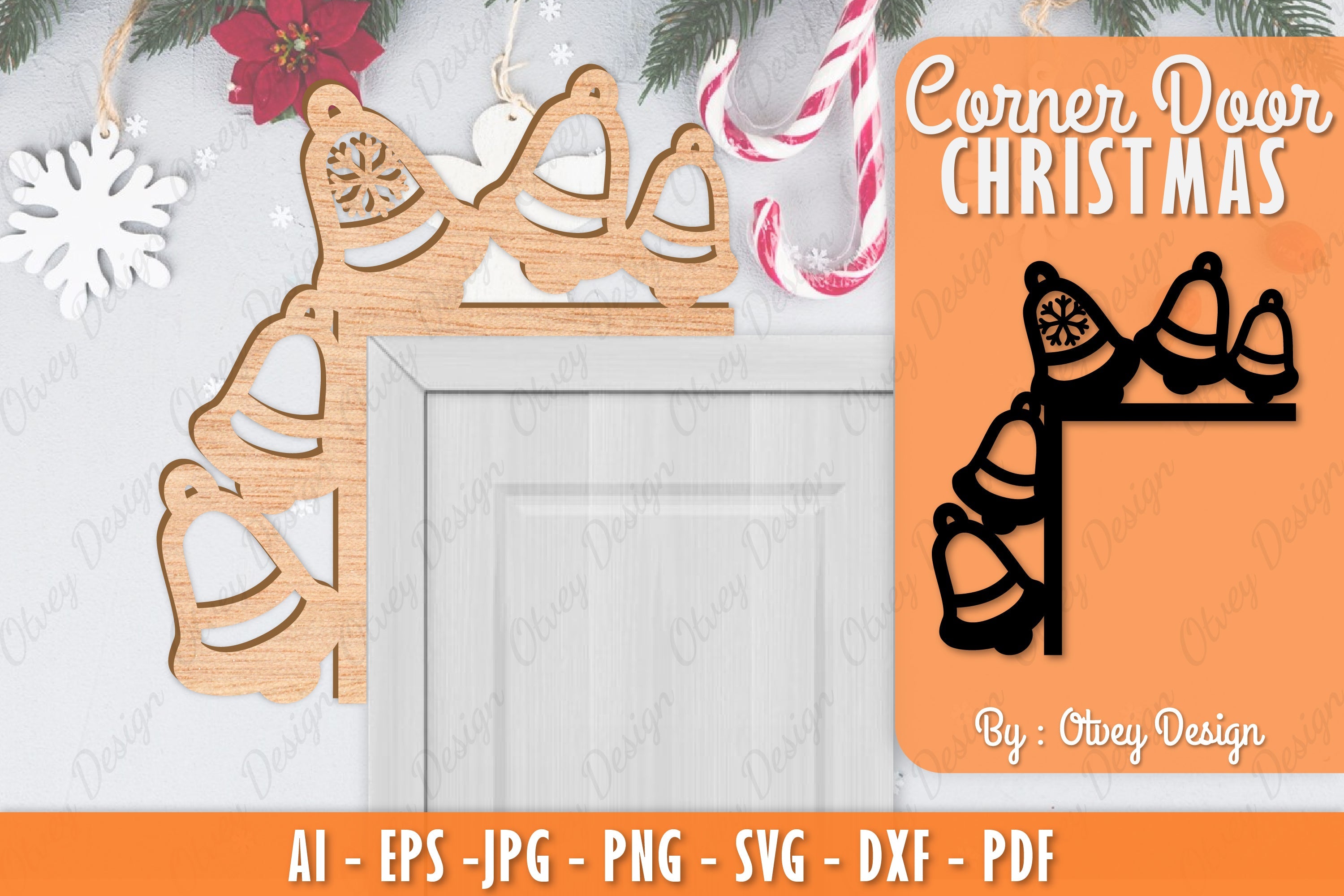 Christmas Corner Door SVG Bundle 26 - CraftNest - Digital Crafting and Art