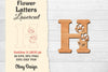 Flower Letters Laser Cut File SVG Bundle