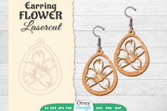 Earring Flower Lasercut SVG Bundle 52 - CraftNest - Digital Crafting and Art