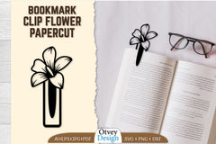Clip Bookmark Flower SVG Bundle 8 - CraftNest - Digital Crafting and Art