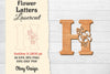 Flower Letters Laser Cut File SVG Bundle