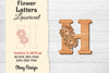 Flower Letters Laser Cut File SVG Bundle