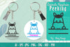 Animals Peeking Keychain SVG Bundle