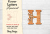 Flower Letters Laser Cut File SVG Bundle