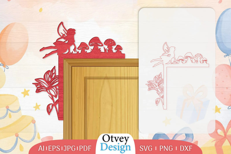 Fairy Door Corner Lasercut SVG Bundle 8 - CraftNest - Digital Crafting and Art
