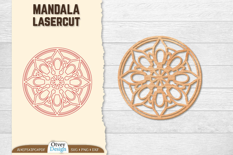 Mandala Lasercut SVG Bundle 8 - CraftNest - Digital Crafting and Art