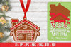 Ornament Gingerbread House Laser Cut SVG Bundle