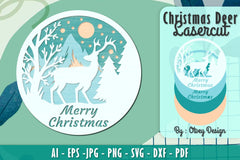 Merry Christmas Deer SVG Bundle 11 - CraftNest - Digital Crafting and Art