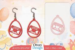 Birthday Earrings Lasercut SVG Bundle 19 - CraftNest - Digital Crafting and Art