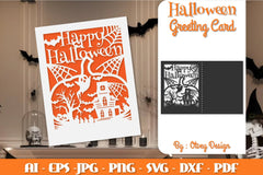 Halloween Scene Greeting Card SVG Bundle - CraftNest - Digital Crafting and Art