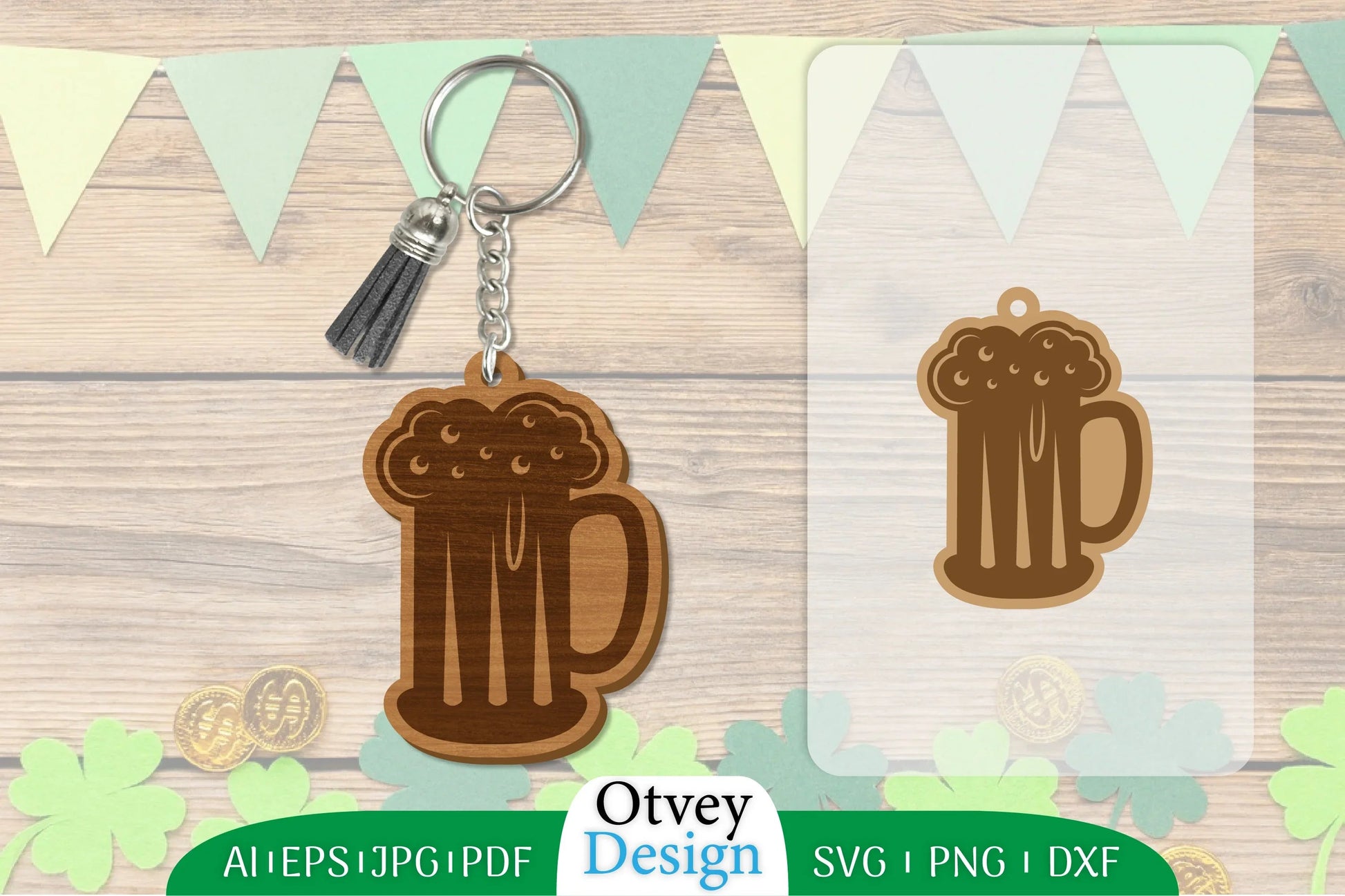 St Patrick's Day Keychain SVG Bundle 7 - CraftNest - Digital Crafting and Art