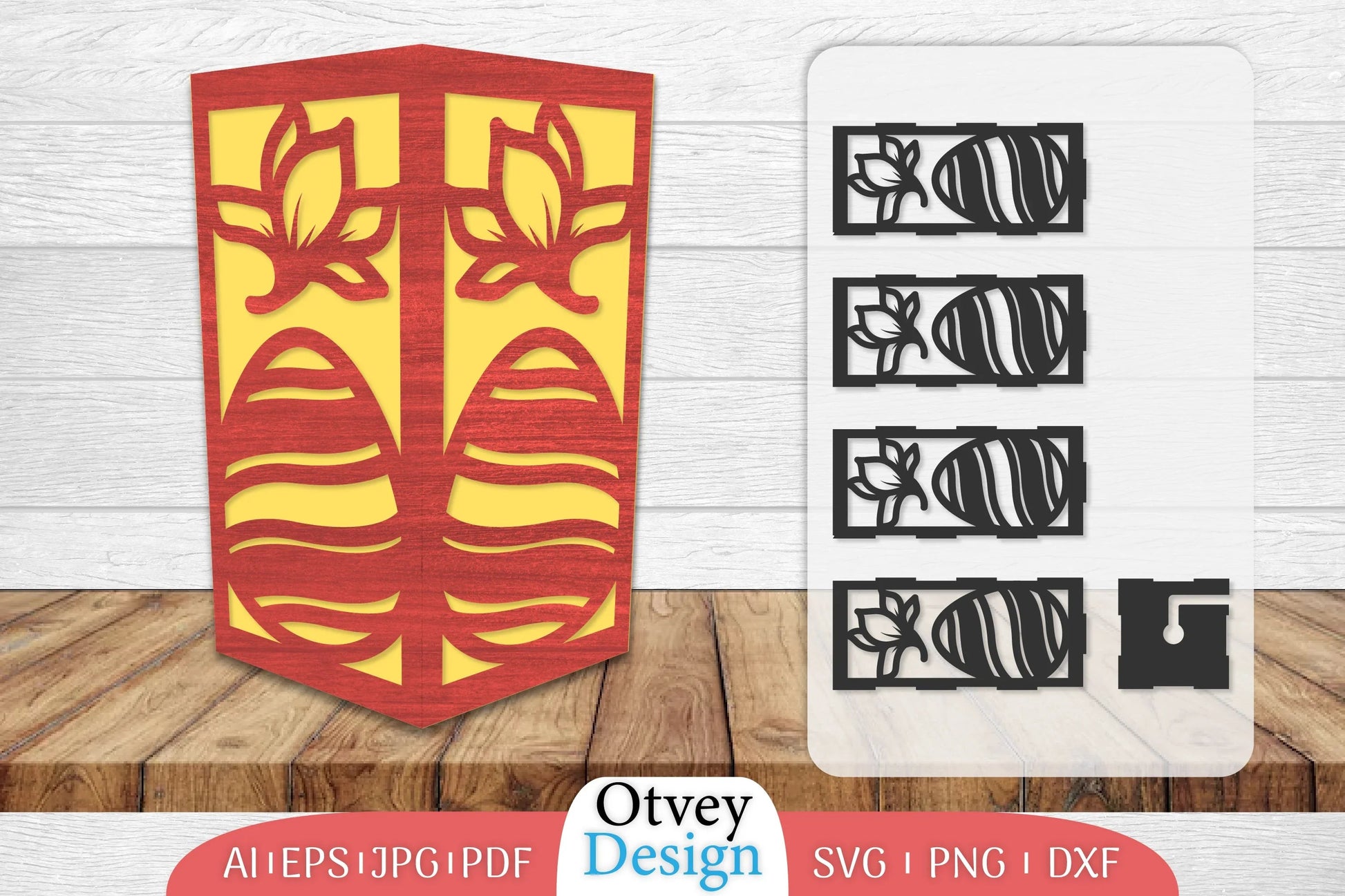 Happy Easter Lamp Lasercut SVG Bundle 11 - CraftNest - Digital Crafting and Art