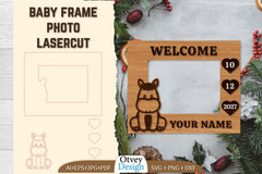 Baby Newborn Photo Frame SVG Bundle 7 - CraftNest - Digital Crafting and Art