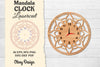 Clock Mandala Lasercut SVG Bundle