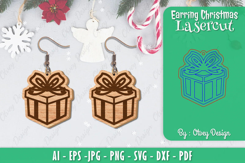 Christmas Earrings SVG Bundle - CraftNest - Digital Crafting and Art