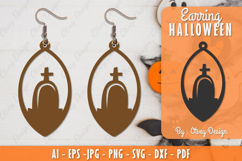 Earring Halloween Lasercut SVG Bundle 173 - CraftNest - Digital Crafting and Art
