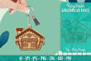 Gingerbread House Keychain Laser Cut SVG Bundle