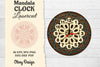 Clock Mandala Lasercut SVG Bundle