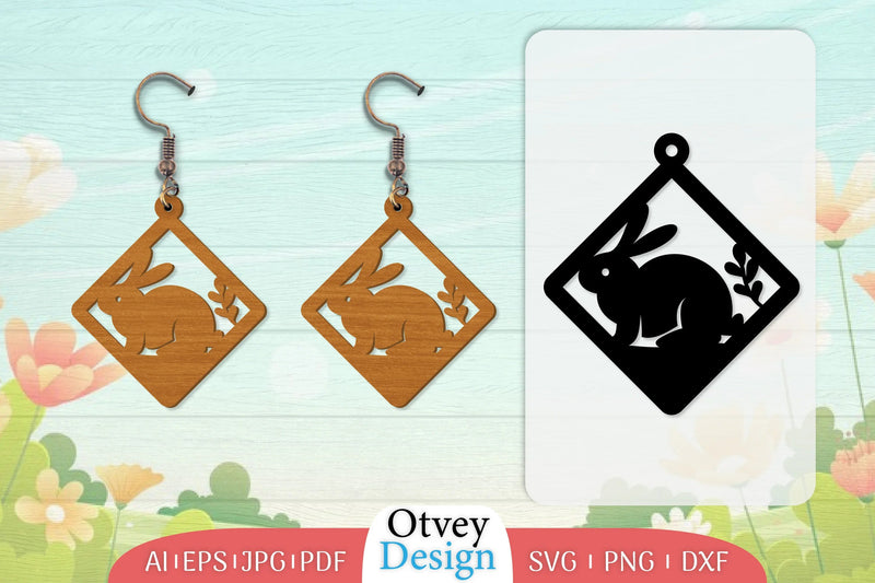 Earring Rabbit Lasercut SVG Bundle 26 - CraftNest - Digital Crafting and Art