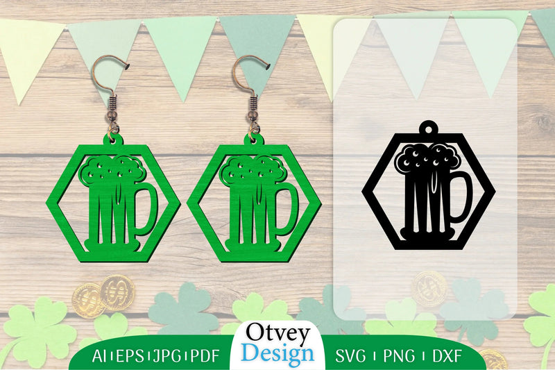 St Patrick's Day Earring Lasercut SVG Bundle - CraftNest - Digital Crafting and Art