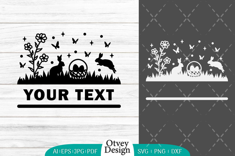 Easter Bunny Garden Scene SVG Bundle 15 - CraftNest - Digital Crafting and Art