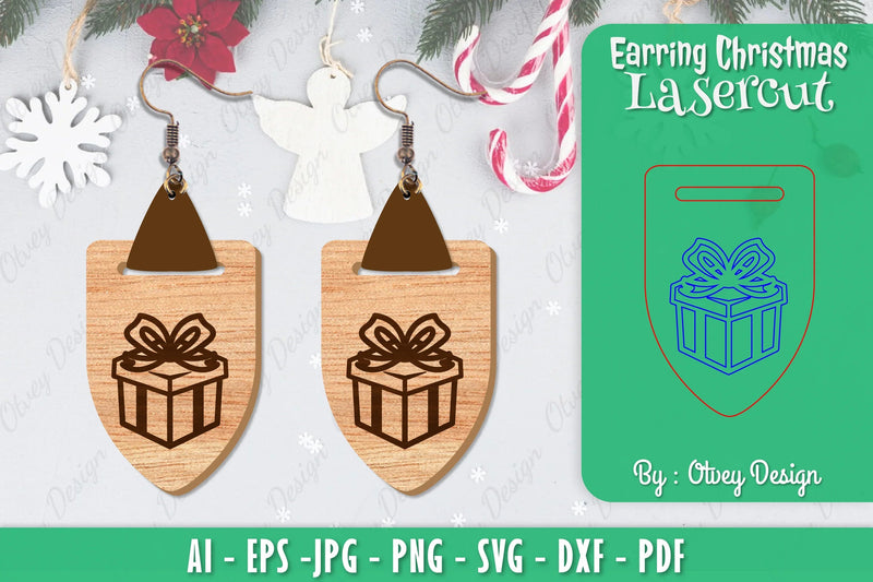 Christmas Earrings SVG Bundle 166 - CraftNest - Digital Crafting and Art