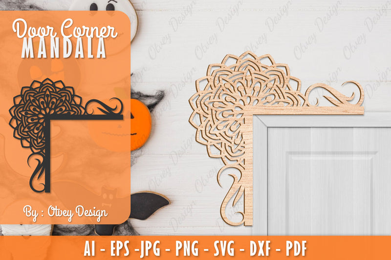 Corner Door Mandala Lasercut SVG Bundle 9 - CraftNest - Digital Crafting and Art