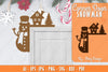 Snowman Door Corner Lasercut SVG Bundle